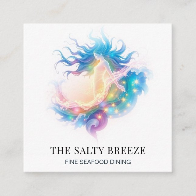 Cartão De Visita Quadrado *~*A P13 Healing Beach WAVE Birth of Venus 70 0 (Frente)