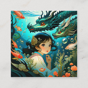 Cartão De Visita Quadrado A tradição eslavo do conto de fadas tem principalm