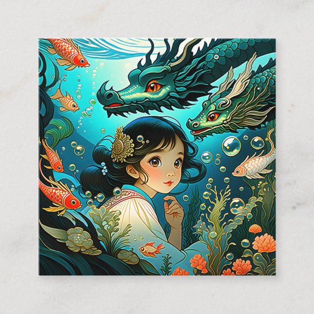 Cartão De Visita Quadrado A tradição eslavo do conto de fadas tem principalm (Frente)