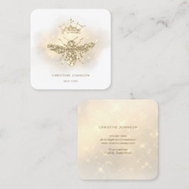 Cartão De Visita Quadrado abelha rainha falsa