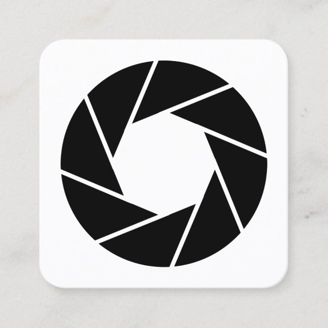 Cartão De Visita Quadrado Abertura (Frente)