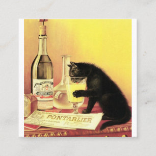 Cartão De Visita Quadrado Absinho Bourgeois