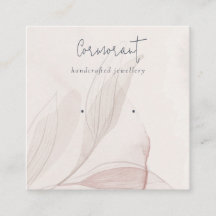 Abstrato Blush Watercolor Foliage Holder