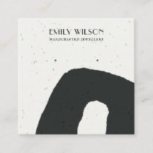 ABSTRATO CERAMIC BLACK WHITE STUD EARRPLAY DISPLAY