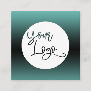 Cartão De Visita Quadrado Adicione Seu Logotipo Personalizado Sobre O Mouse 