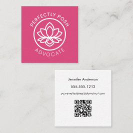 Cartão De Visita Quadrado Advogado de POSH perfeito