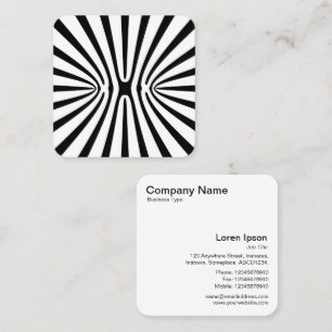 Cartão De Visita Quadrado Alienígena Xebra