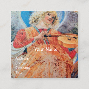 CARTÃO DE VISITA QUADRADO ÂNGULO DO FAZER MÚSICO