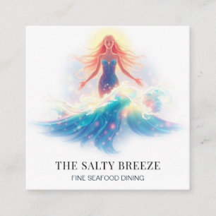 Cartão De Visita Quadrado *~* AP13 Beach WAVE Birth of Venus 52