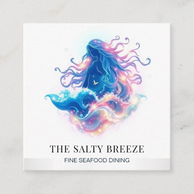 Cartão De Visita Quadrado *~* AP13 Healing Beach WAVE Birth of Venus 72 (Frente)