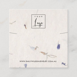 CARTÃO DE VISITA QUADRADO APRESENTAÇÃO DE BRACELET DE PAPEL DE PAPEL MANUSAD