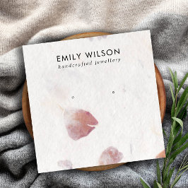 CARTÃO DE VISITA QUADRADO APRESENTAÇÃO DE OUTROS ESTUDOS DE PAPEL PETAL PINK