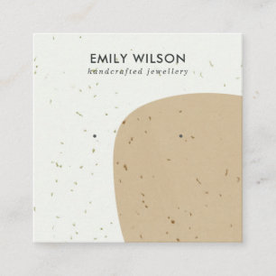 CARTÃO DE VISITA QUADRADO APRESENTAÇÃO DE OUVIDO DE ESTUDO DE CERAMIC OCHR