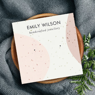 CARTÃO DE VISITA QUADRADO APRESENTAÇÃO DE OUVIDO DO ESTUDO DE ONDA NEGRA A