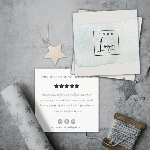 Cartão De Visita Quadrado Aqua Bruske Stoke Monograma Logotipo de solicitaçã