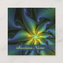 Arte fractal abstrata dourada azul verde brilhante