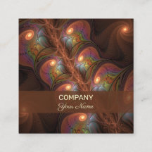 Arte Fractal Colorida Fluorescente Abstrato Brown