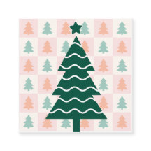 Árvore de Natal Fofo Design de Férias.