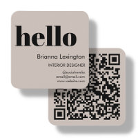 Bege | QR Code Social Media Hello