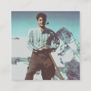 Cartão De Visita Quadrado Bem-aventurado Pier Giorgio Frassati
