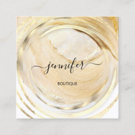 Cartão De Visita Quadrado Bio orgânico Bio Compro QR Logotipo Soap Balm Dour