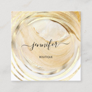 Cartão De Visita Quadrado Bio orgânico Bio Compro QR Logotipo Soap Balm Dour