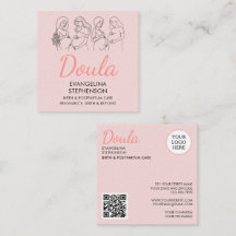 Blush Rosa Arte de Linha Pós-Parto Nascimento Part