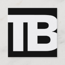 Bold Modern Black Professional 2 Letra Monograma