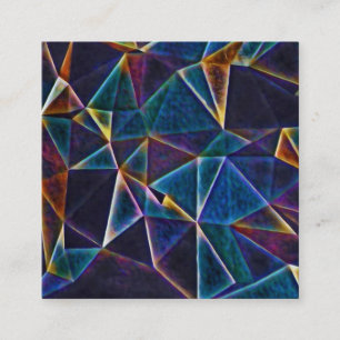 Cartão De Visita Quadrado Bolhas quebradas