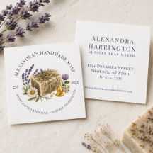 Botanical Handmade Soap Maker Logo