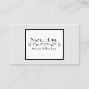 Cartão De Visita Quadrado branco gravado