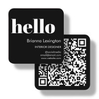Branco | QR Code Social Media Hello