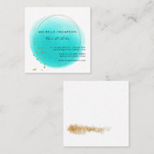 Brushstrokes azuis e Douradas