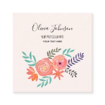 Buquê de Flor de Aquarela Rosa Coral