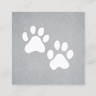 Cartão De Visita Quadrado Cães  Formador  patas