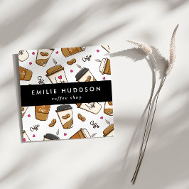 Cartão De Visita Quadrado Café, Café Feijão, Barista, Compro Café