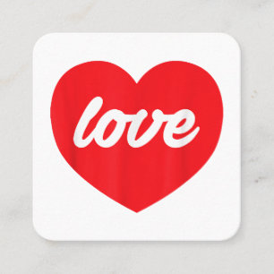 Cartão De Visita Quadrado Camisa dia de os namorados - Dias de os namorados 