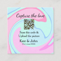 Capturar a combinação azul-rosa do marble add QR s