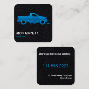 Cartão De Visita Quadrado Carro Automático - Premium Detalhado