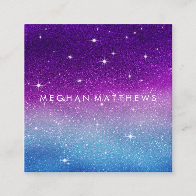 Cartão De Visita Quadrado Carro de Negócios Quadrado da Bela Esquadrão de Be (Frente)