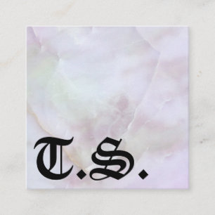 Cartão De Visita Quadrado Carta Preta Tradicional