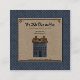 Cartão De Visita Quadrado Casa Saltbox Primitiva da Rússia no Kraft Sq