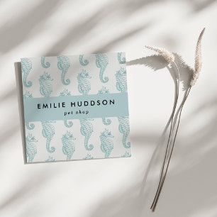 Cartão De Visita Quadrado Cavalos tropicais, Compro de peixes, Compro de ani