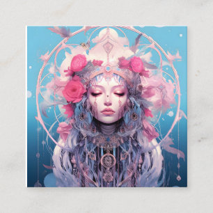 Cartão De Visita Quadrado Celestial Dream Weaver