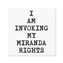 Chamando minha Miranda de Direito para Permanecer