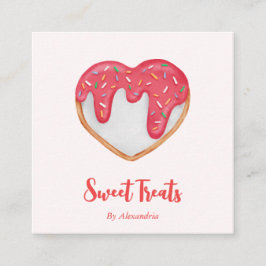 Cartão De Visita Quadrado Chef de cozinha cozinheira personalizada de chic