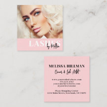 Cílios Postiços Quadrados Rosa Blush