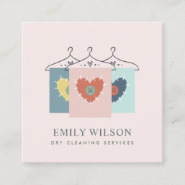 CARTÃO DE VISITA QUADRADO CINZA AQUA LARANJA DE ROUPAS DE ROUPAS DE ROUPAS