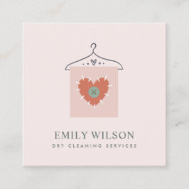 CARTÃO DE VISITA QUADRADO CINZA AQUA LARANJA DE ROUPAS DE ROUPAS DE ROUPAS