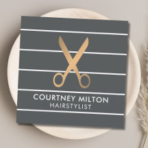 Cinza Chic Moderna Stripes Faux Dourado Stylist